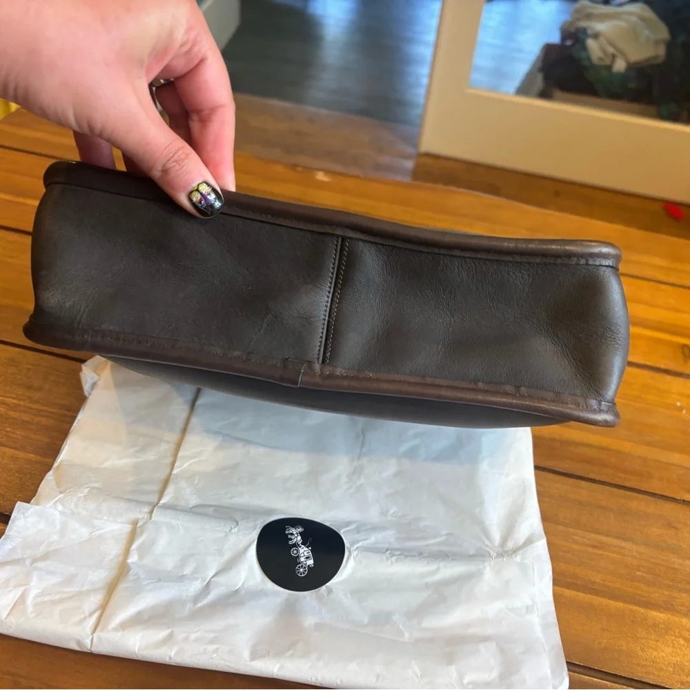 Vintage Grey Leather Coach Bag *no hangtag - Picture 13 of 13